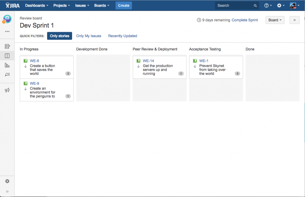 How to visualize the status of a sprint in JIRA? - Druid