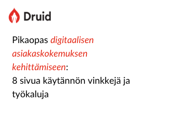 Pikaopas digitaalisen asiakaskokemuksen kehittämiseen: 8 sivua käytännön vinkkejä ja työkaluja